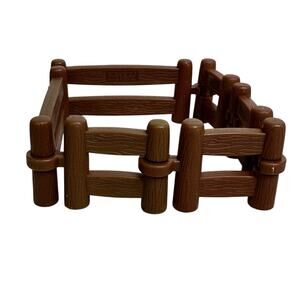 Ertl Reddish Brown Corral Farm Fence 2 Long and 4 Short Pieces